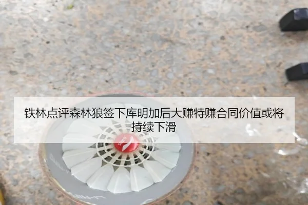 铁林点评森林狼签下库明加后大赚特赚合同价值或将持续下滑